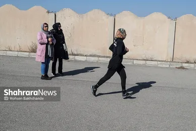 مسابقات دو صحرانوردی بانوان کارگر کشور در مشهد