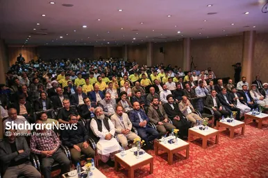 مراسم بدرقه تیم ملی فوتسال افغانستان در مشهد با حضور خداداد عزیزی