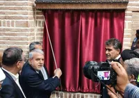 افتتاح بارگاه شمس تبریزی در خوی آذربایجان غربی