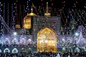 شادی و سرور شب میلاد پیامبر رحمت(ص) و امام صادق(ع) در حرم مطهر رضوی با «طلیعه رحمت»