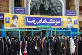 خدمات‌رسانی موکب امام رضا (ع) به زائران قم و شیراز هم زمان با دهه کرامت ۱۴۰۴