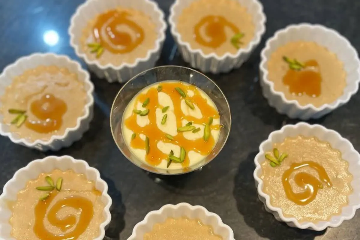 طرز پخت دسر عربی در خانه + فیلم