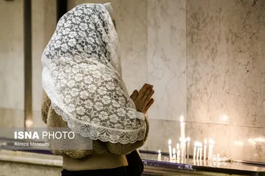 گزارش تصویری | مراسم میلاد حضرت مسیح (ع) در کلیسای مریم مقدس - تهران
