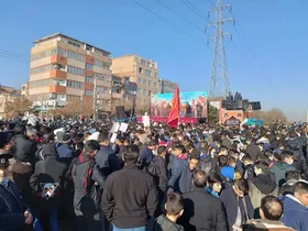 تشییع مسافر ۱۶ ساله شرق دجله بر دستان اهالی منطقه سیدی مشهد + ویدئو