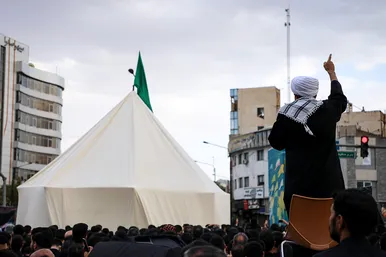 خیمه سوزان عصر عاشورا در مشهد