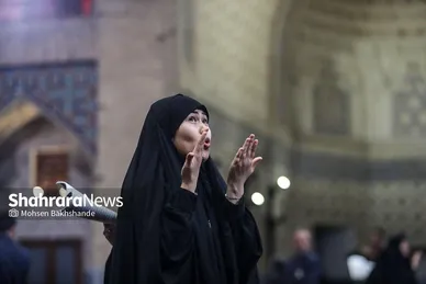 گزارش تصویری | مراسم احیا ویژه ناشنوایان در شب‌ بیست یکم ماه مبارک رمضان