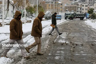 گزارش تصویری | بارش برف در مشهد