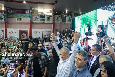 عکس‌هایی از سفر انتخاباتی «مسعود پزشکیان» به مشهد