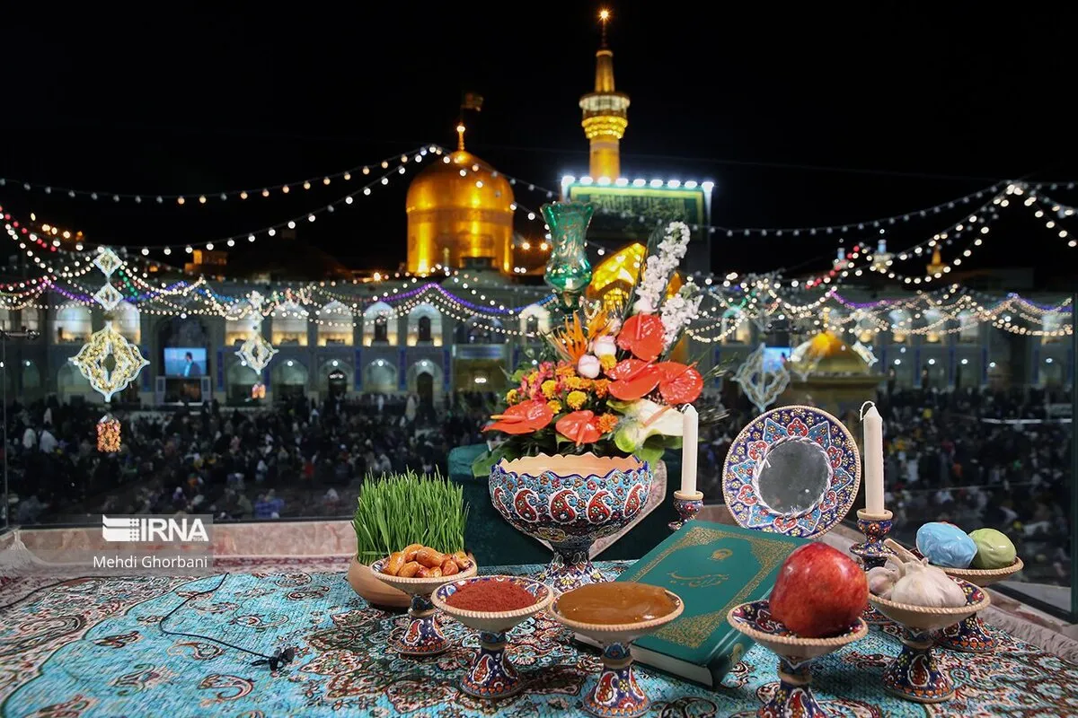 باران میهمان آسمان مشهد در لحظه تحویل سال | ۲۰۰۰ اسکان اضطراری برای زائران فراهم شده است