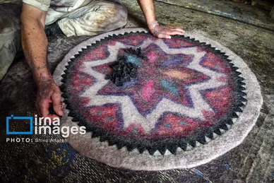 گزارش تصویری | مشاغل فراموش‌شده؛ «نمدمالی»
