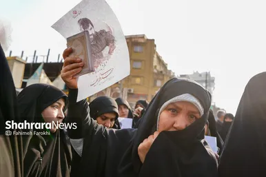 گزارش تصویری | مراسم تشییع پیکر مطهر شهید مدافع امنیت «مهدی ظریف» در مشهد ۳