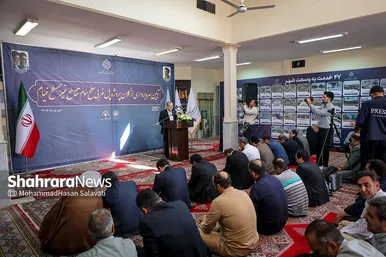 گزارش تصویری | بهره برداری از پل غربی سطح سوم تقاطع غیرهمسطح خیام مشهد
