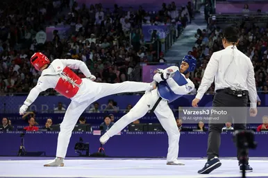 عکس‌هایی از دیدار فینال آرین سلیمی در المپیک ۲۰۲۴