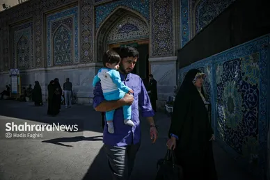گزارش تصویری | مهمانان کوچک حرم رضوی