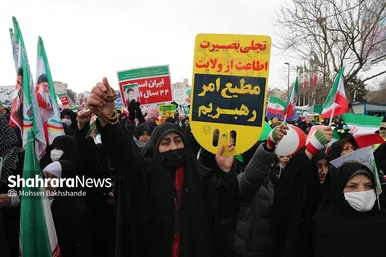 گزارش تصویری حضور باشکوه مردم مشهد در راهپیمایی ۲۲ بهمن