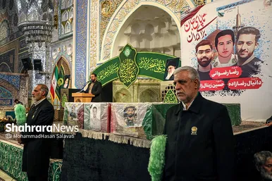 تشییع با شکوه ۳ شهید مدافع امنیت در مشهد