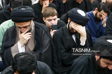 گزارش تصویری | مراسم وداع با پیکر آیت‌الله شبیری زنجانی