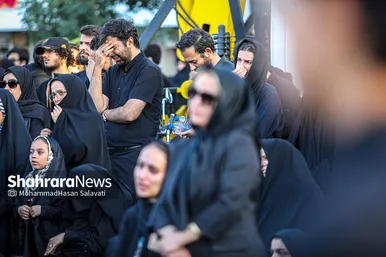 تصاویری از آئین خیمه سوزان عصر عاشورا در مشهد