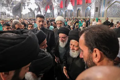 مراسم بزرگداشت شهدای خدمت در حرم مطهر رضوی