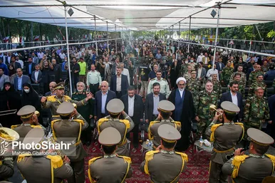 آیین بازگشایی معابر پادگان لشکر 77