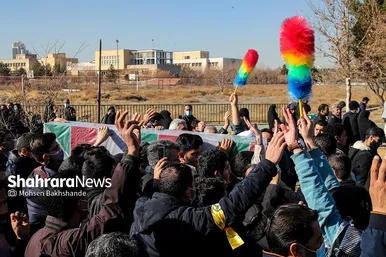 مراسم تشییع و تدفین شهید گمنام در دانشگاه فردوسی مشهد