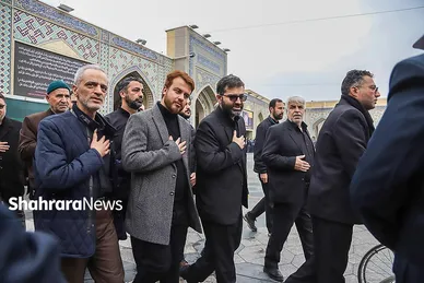 گزارش تصویری | مراسم تشییع پیکر همسر و فرزند معاون رئیس‌جمهور در مشهد