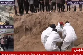ویدئو | کشف گور دسته&zwnj;جمعی ۱۵۰ فلسطینی در خان&zwnj;یونس