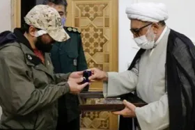 تقدیر از عامل بازداشت ضارب شهید اصلانی در حرم مطهر رضوی + فیلم
