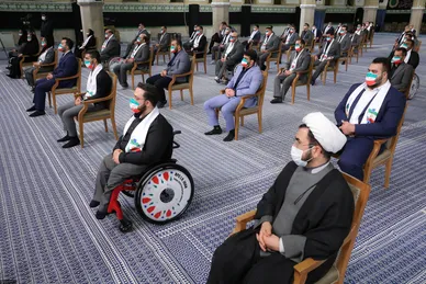 دیدار قهرمانان المپیک و پارالمپیک ایران در بازی‌های ۲۰۲۰ توکیو با رهبر معظم انقلاب