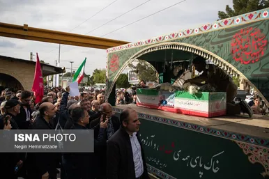 گزارش تصویری | مراسم خاکسپاری پیکر شهید کمال خرازی