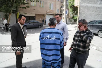 گزارش تصویری | بازسازی صحنه قتل در خیابان شهید کریمی مشهد