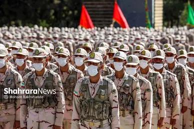 آیین دانش‌آموختگی فراگیران مرکز آموزش مرزبانی خراسان‌ رضوی‎‎