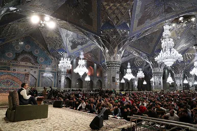 مراسم مناجات شب های ماه مبارک رمضان در حرم مطهر رضوی