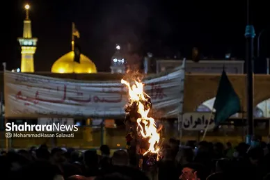 آئین سنتی مشعل گردانی نجفی‌ها در شب تاسوعا