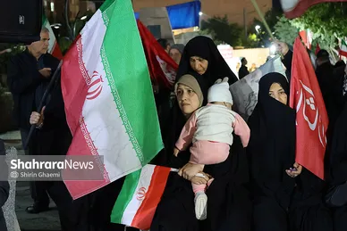 گزارش تصویری | دویست‌وبیست‌وهشتمین شب حضور مردم مشهد در خیابان