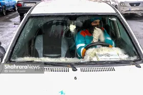 گزارش تصویری | خدمات&zwnj;دهی نیروهای شهرداری مشهد در روزهای برفی