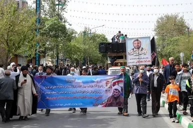 تشییع پیکر شهید حجت الاسلام اصلانی در مشهد