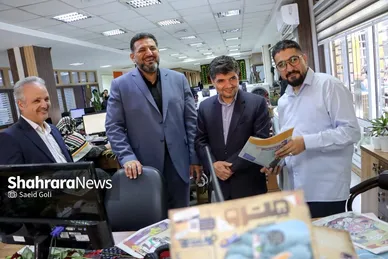 گزارش تصویری | بازدید مدیران استانی و شهری از روزنامه شهرآرا به مناسبت روز خبرنگار - ۲