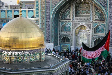 اجتماع همبستگی با جبهه مقاومت فلسطین در صحن قدس حرم مطهر رضوی