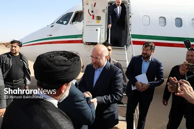 افتتاح فرودگاه گناباد با حضور رئیس مجلس و وزیر راه