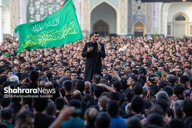 گزارش تصویری | مراسم چهارپایه خوانی شهادت حضرت رضا علیه السلام در حرم مطهر رضوی
