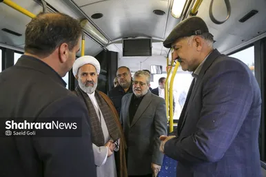 گزارش تصویری | بهره‌برداری از ۱۰ دستگاه اتوبوس در محور رسالت مشهد (۲۴ آبان ۱۴۰۳)