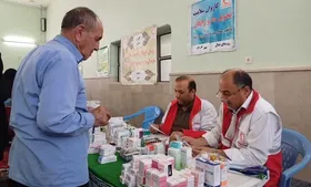 کاروان سلامت هلال احمر و ارائه خدمات پزشکی رایگان به روستا&zwnj;ها