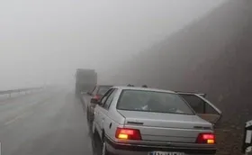 جاده&zwnj;های شمالی خراسان رضوی مه&zwnj;آلود است (۹ آبان&zwnj;ماه ۱۴۰۱)