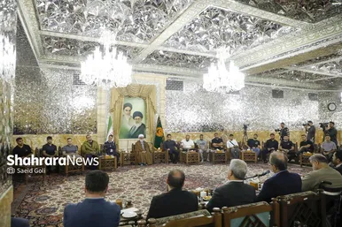 گزارش تصویری | دیدار اعضای تیم‌های ملی کشتی آزاد و فرنگی با تولیت آستان قدس رضوی