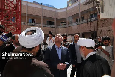 بازدید رئیس مجلس از پروژه مجتمع تربیتی آموزشی حضرت مهدی (عج) مشهد