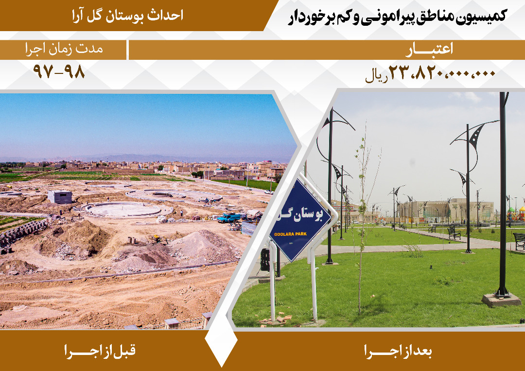 اقدامات مدیریت شهری در پنجمین دوره شورای اسلامی شهر مشهد در مناطق پیرامونی و کم‌برخوردار