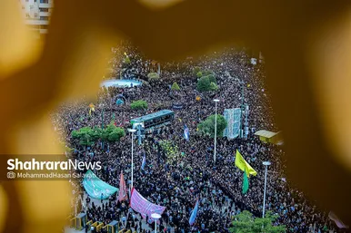 تصاویری از استقبال و تشییع پیکر رئیس جمهور رئیسی و شهدای خدمت در مشهد