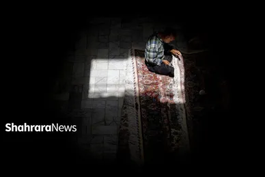 عکس‌هایی از بازار فرش مشهد