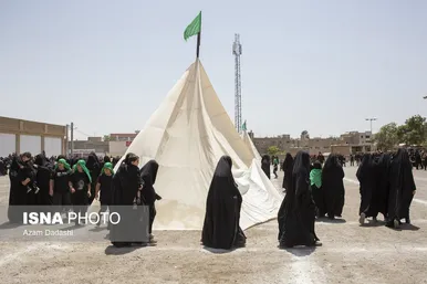 محرم ۱۴۰۴ | مراسم سنتی خیمه‌سوزان ظهر عاشورا در قزوین
